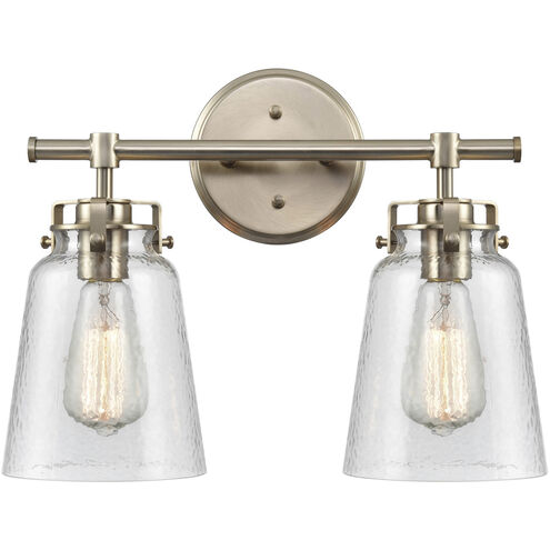 Amberose 2 Light 16 inch Modern Gold Vanity Light Wall Light